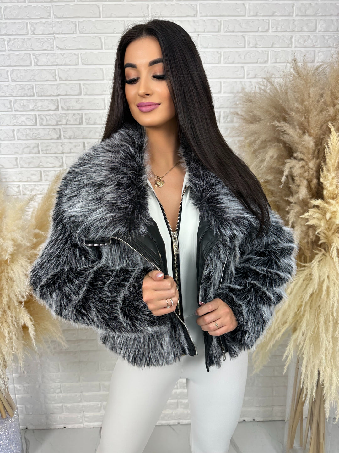 Kurtka MILLA - jesienno-zimowe futerko ekologiczne