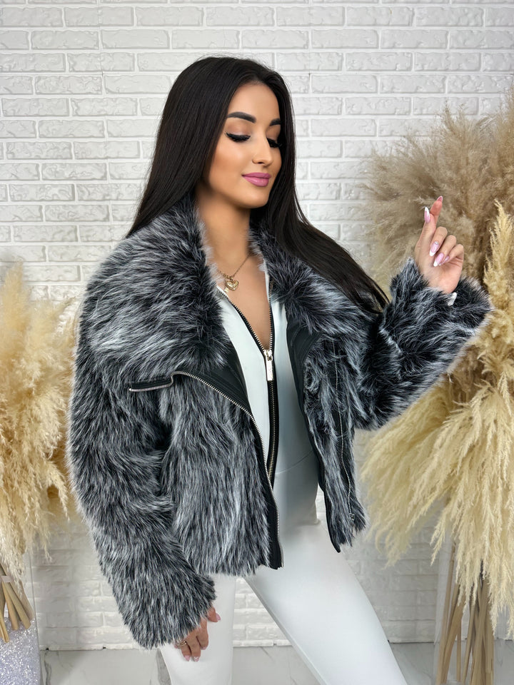 Kurtka MILLA - jesienno-zimowe futerko ekologiczne