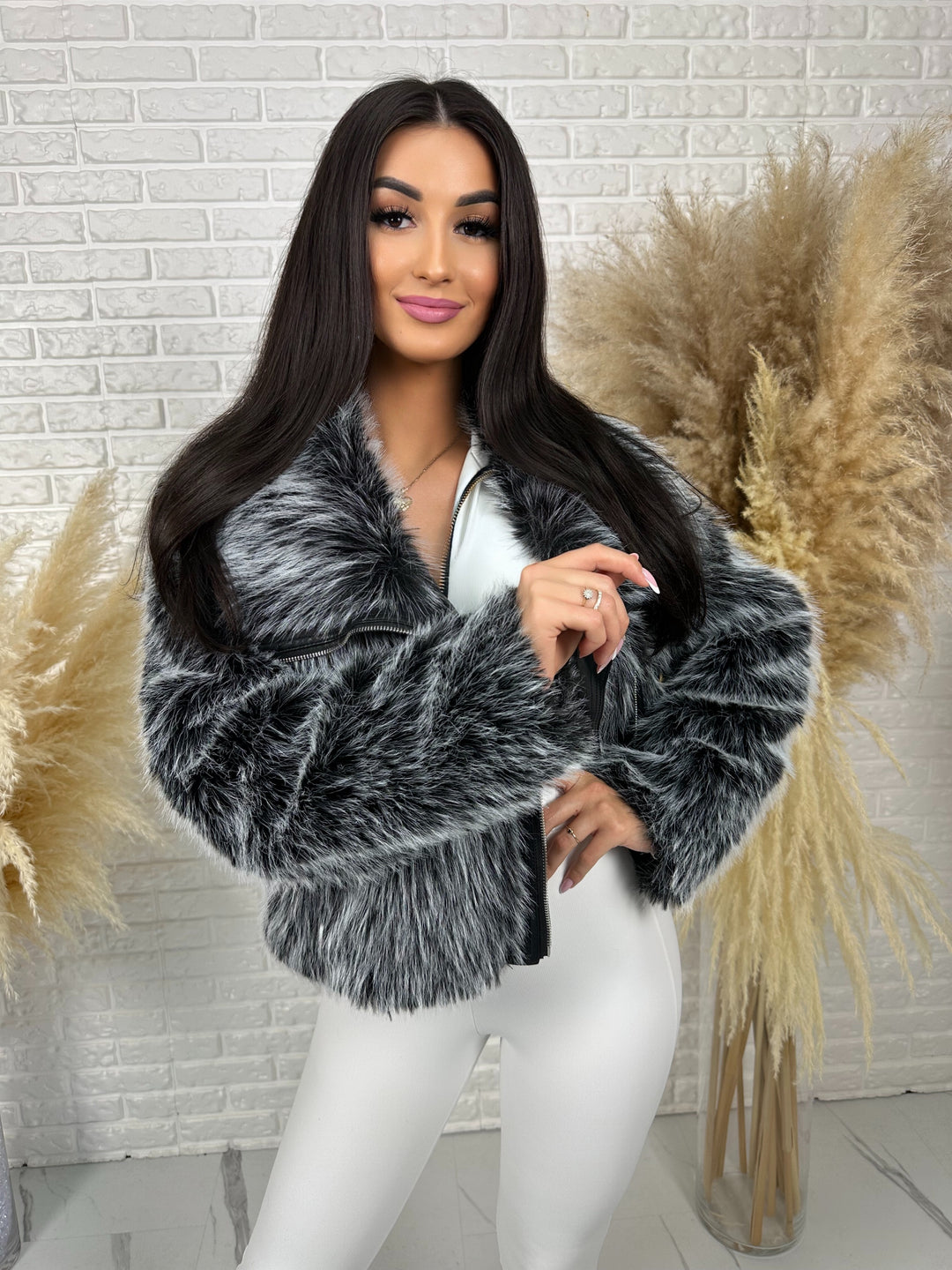 Kurtka MILLA - jesienno-zimowe futerko ekologiczne