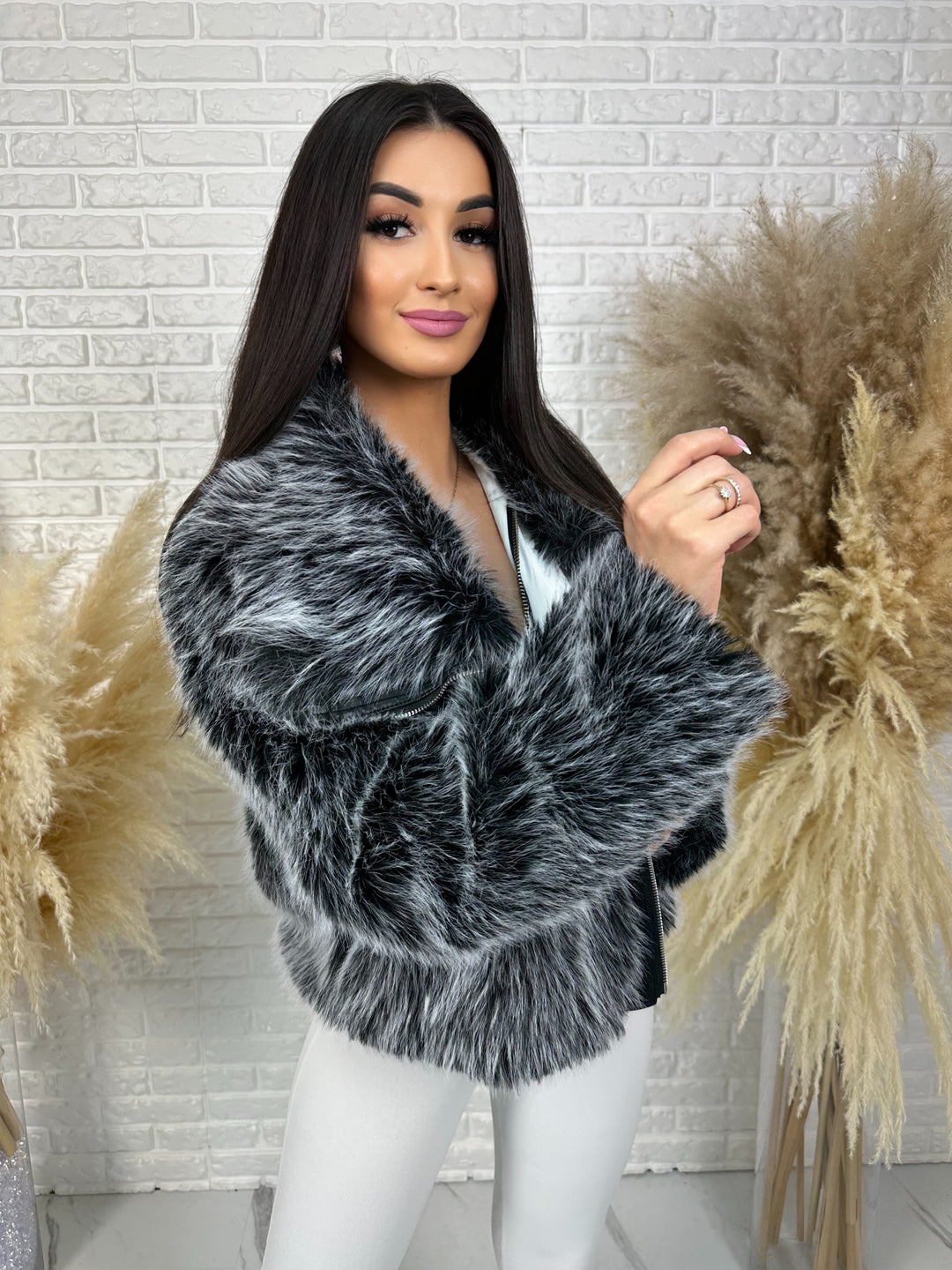 Kurtka MILLA - jesienno-zimowe futerko ekologiczne