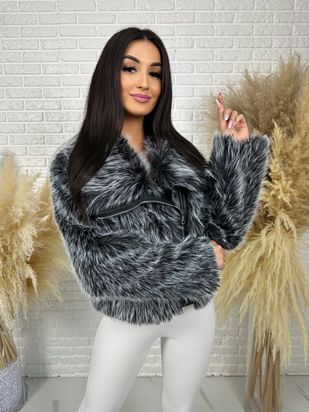 Kurtka MILLA - jesienno-zimowe futerko ekologiczne