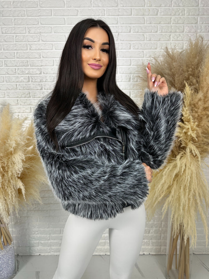 Kurtka MILLA - jesienno-zimowe futerko ekologiczne