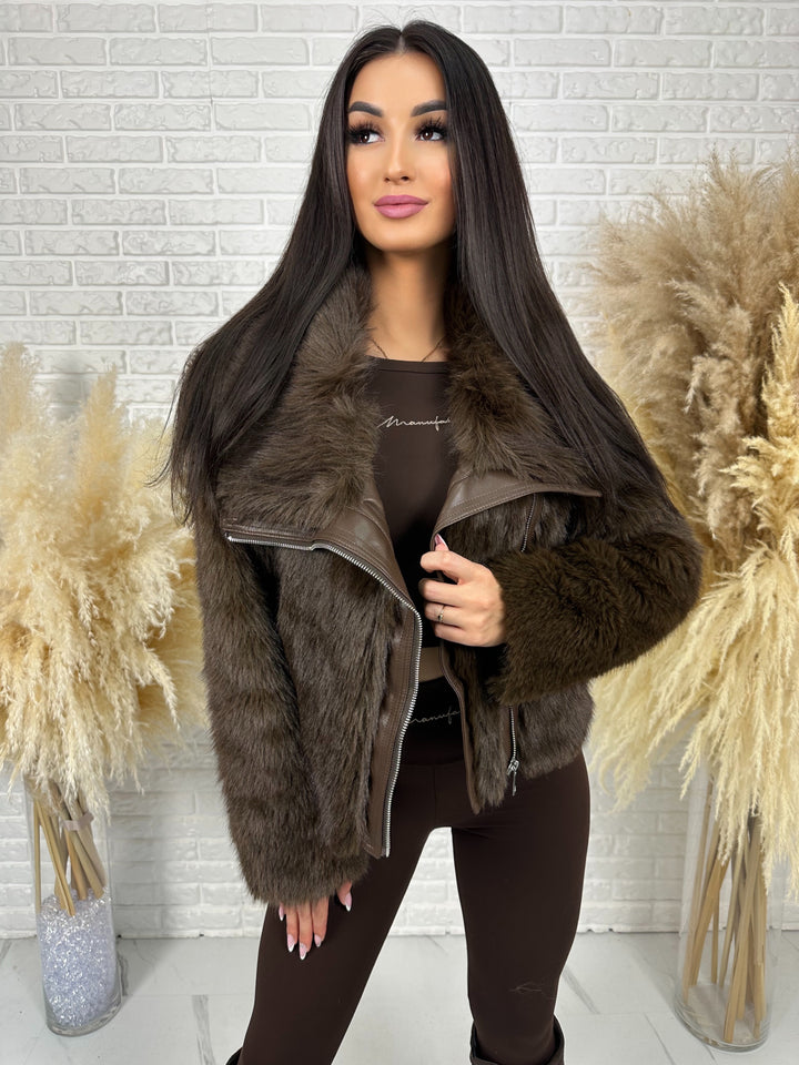 Kurtka MILLA - jesienno-zimowe futerko ekologiczne