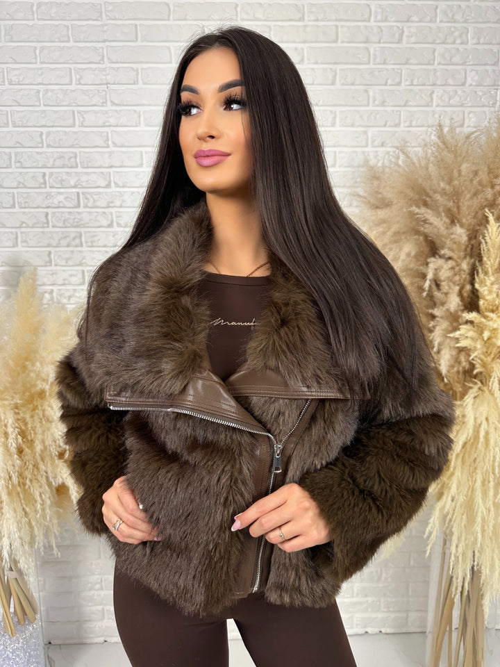 Kurtka MILLA - jesienno-zimowe futerko ekologiczne