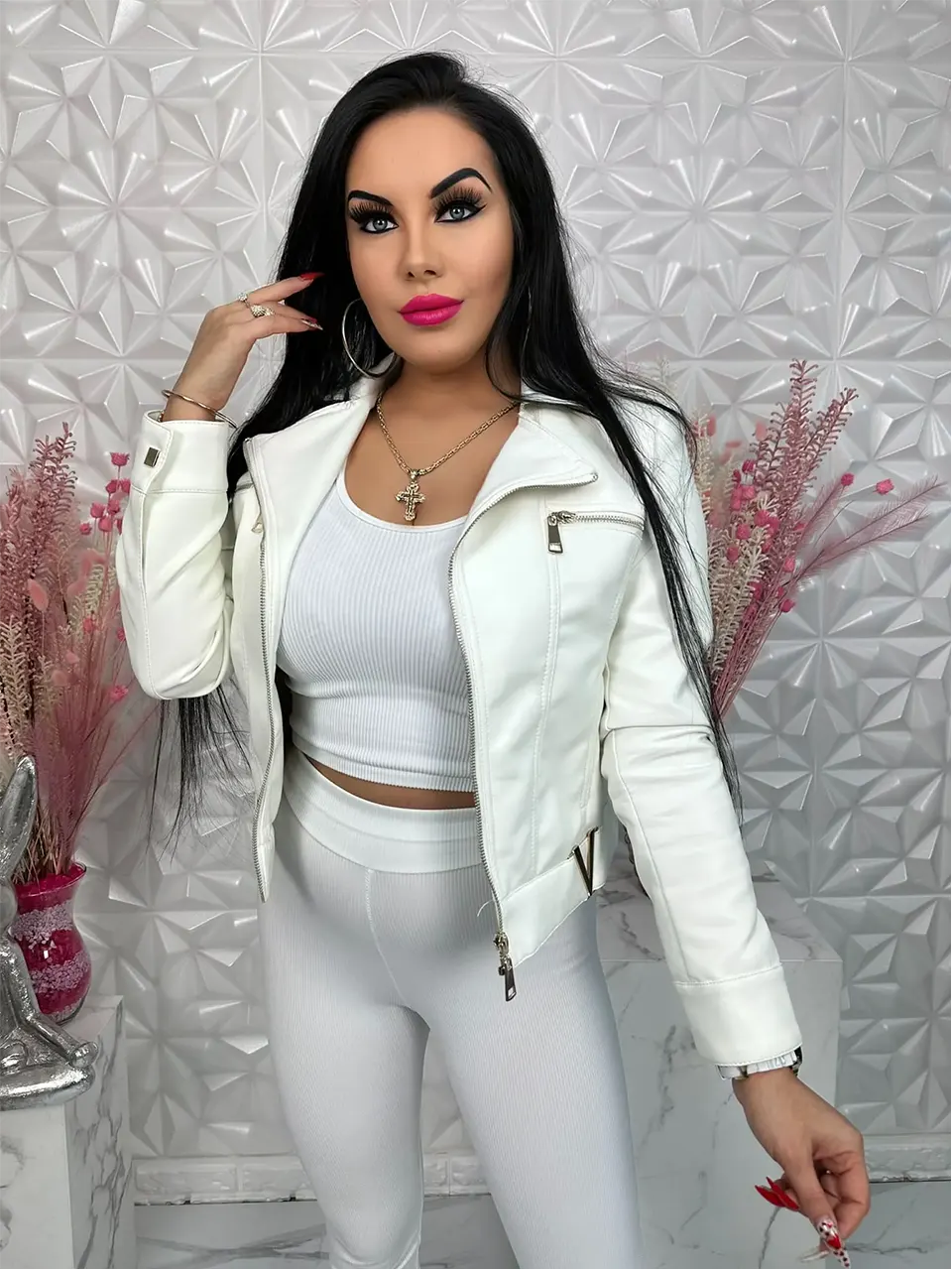 Ramoneska V-Luxe biała