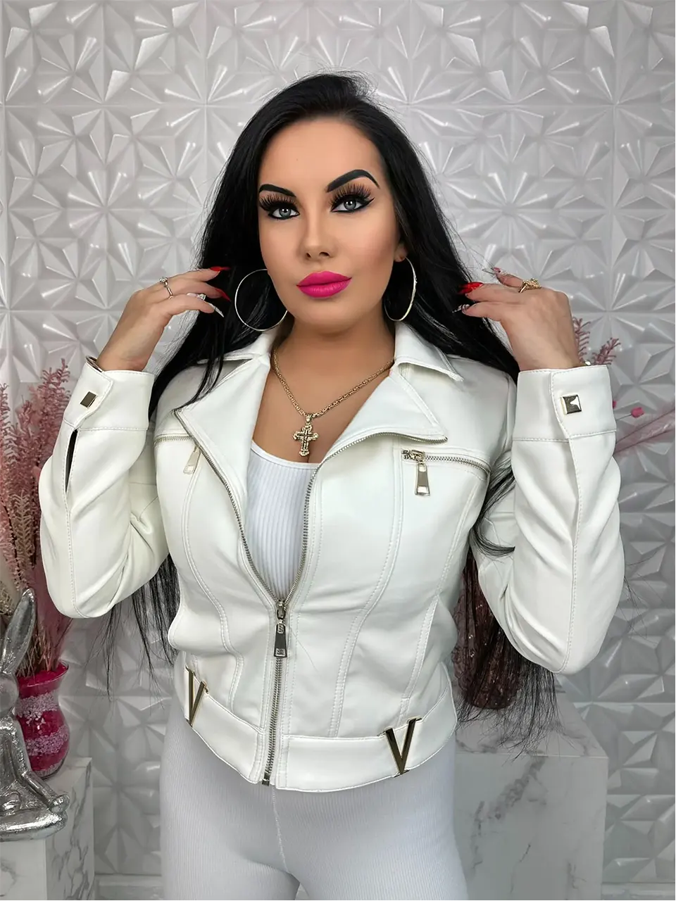 Ramoneska V-Luxe biała
