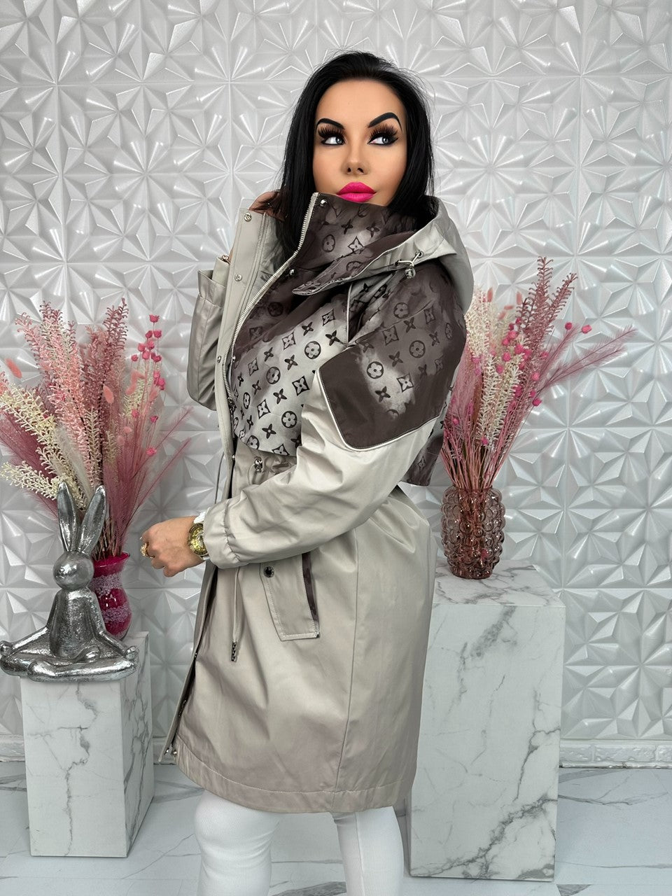 Parka Prestige Icon ciemny beż
