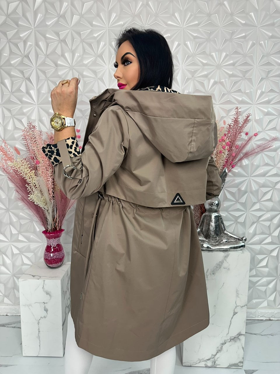 Parka Wild Touch brązowa