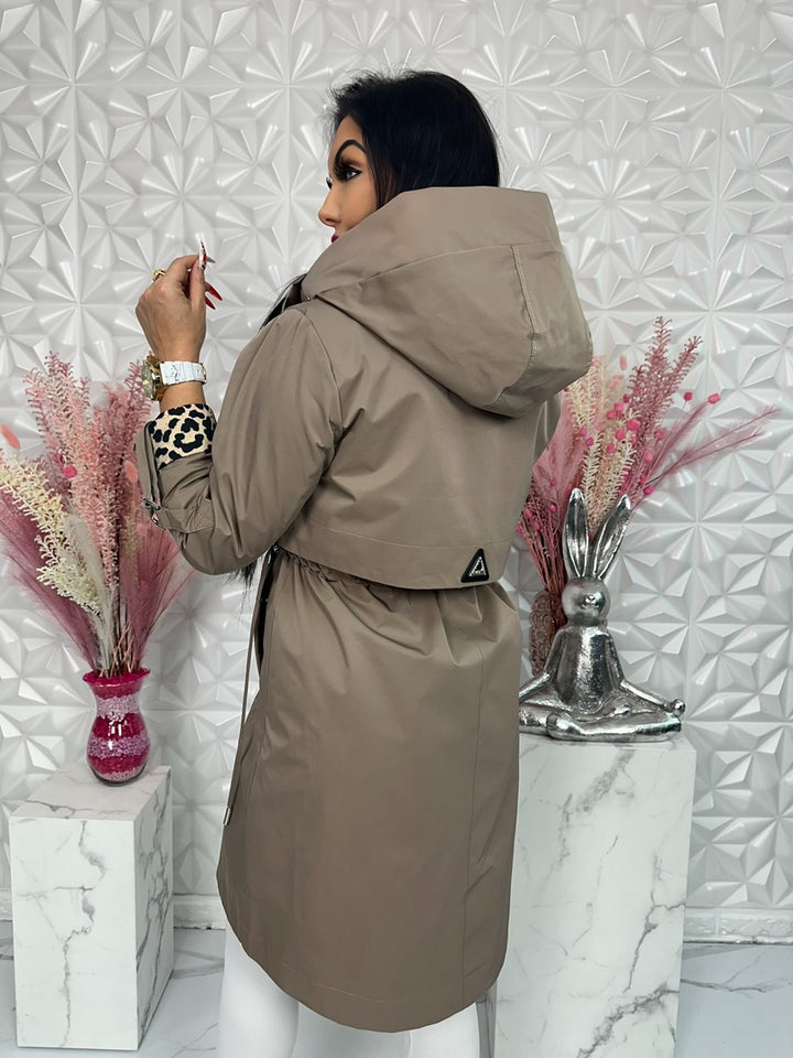 Parka Wild Touch brązowa
