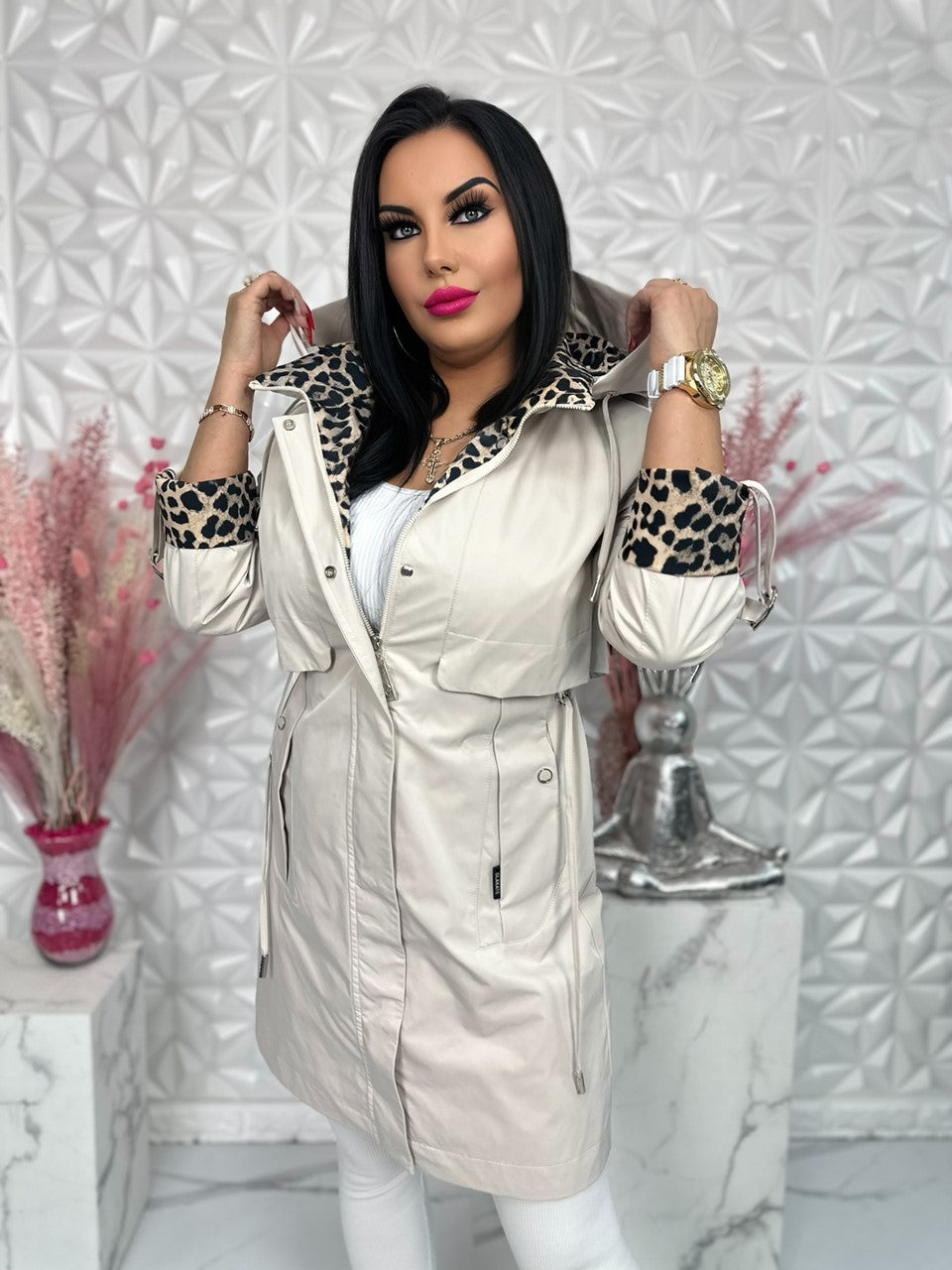 Parka Wild Touch jasny beż