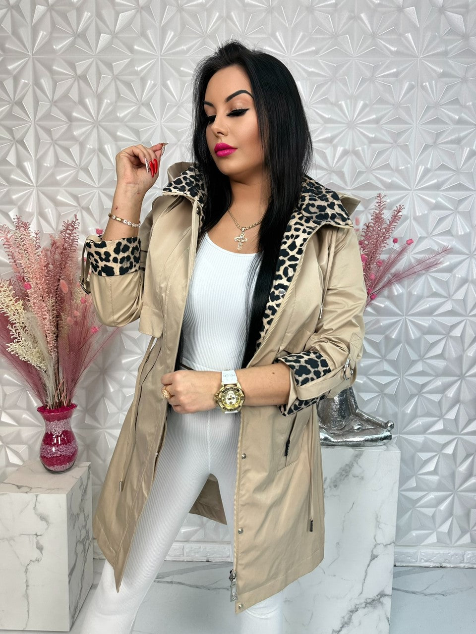 Parka Wild Touch beż