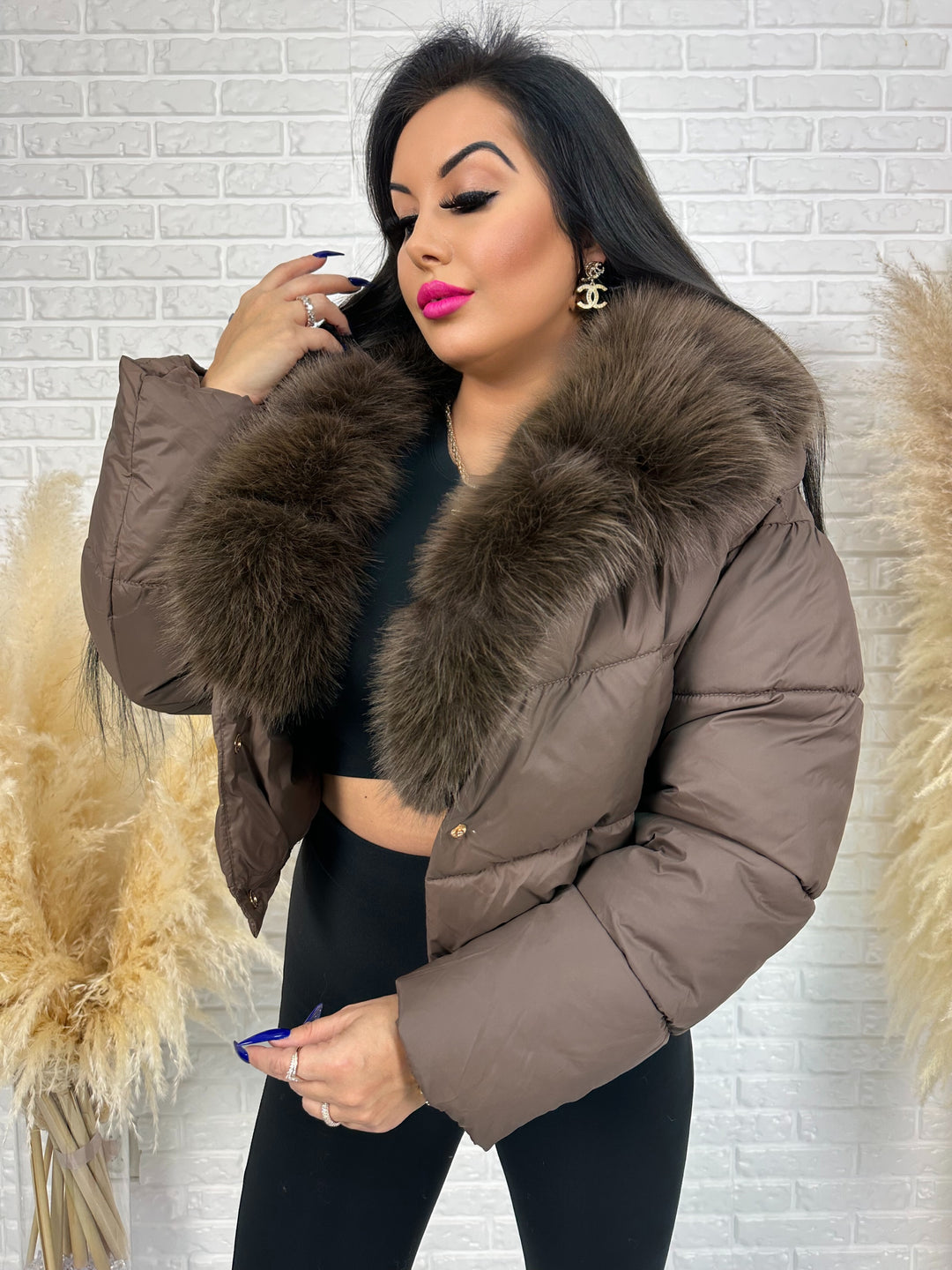 Kurtka NOTHING bomberka z futerkiem