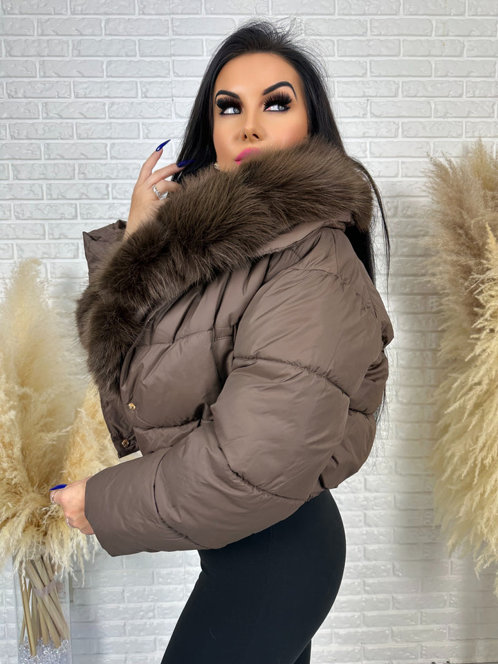 Kurtka NOTHING bomberka z futerkiem