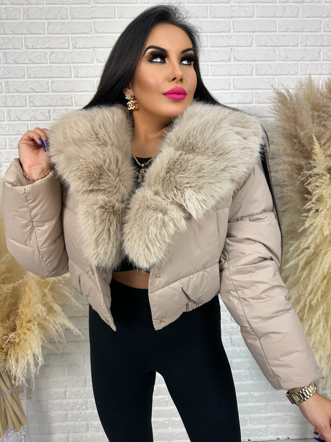 Kurtka NOTHING bomberka z futerkiem