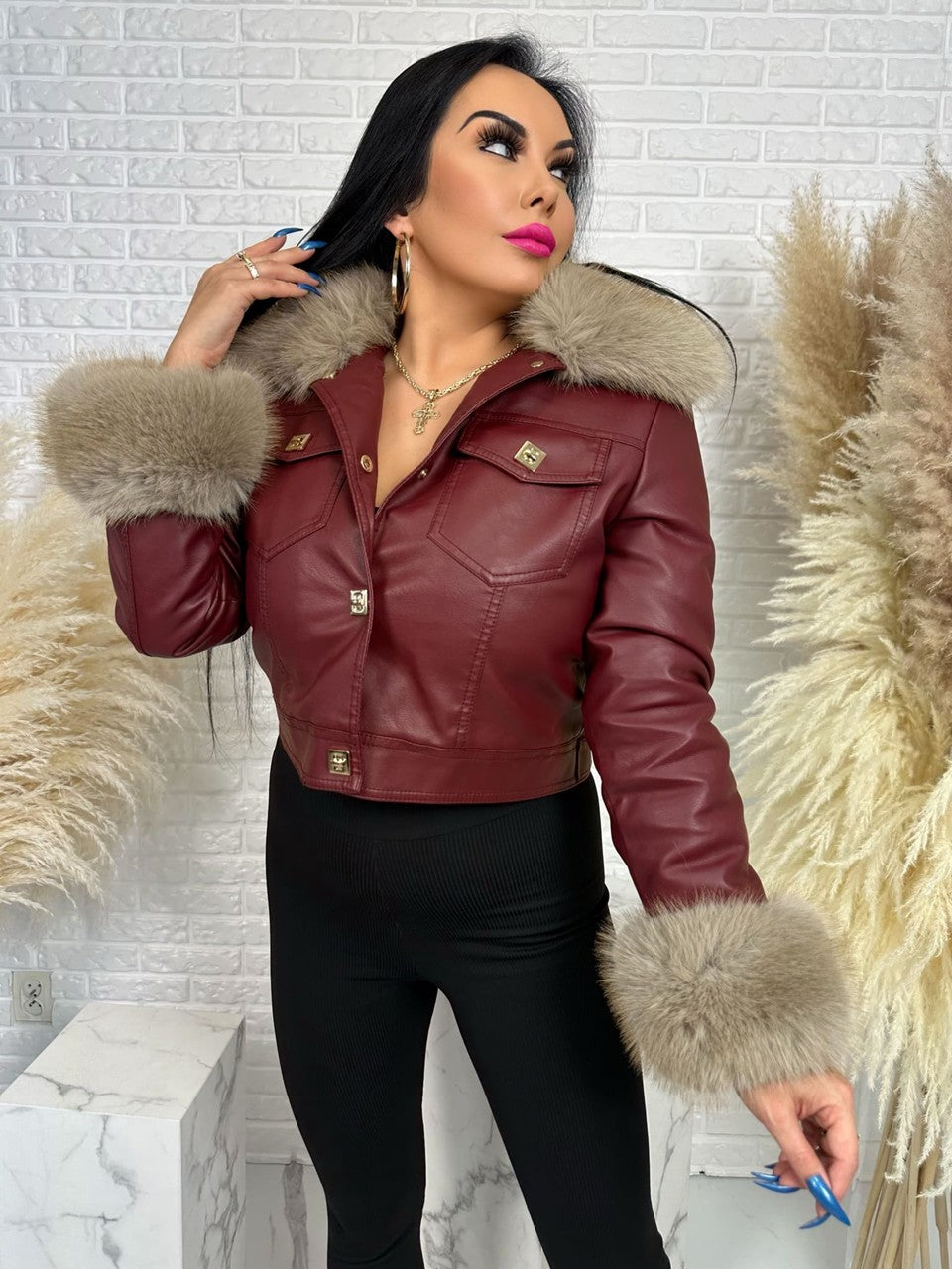 Ramoneska ALICJA bordowa