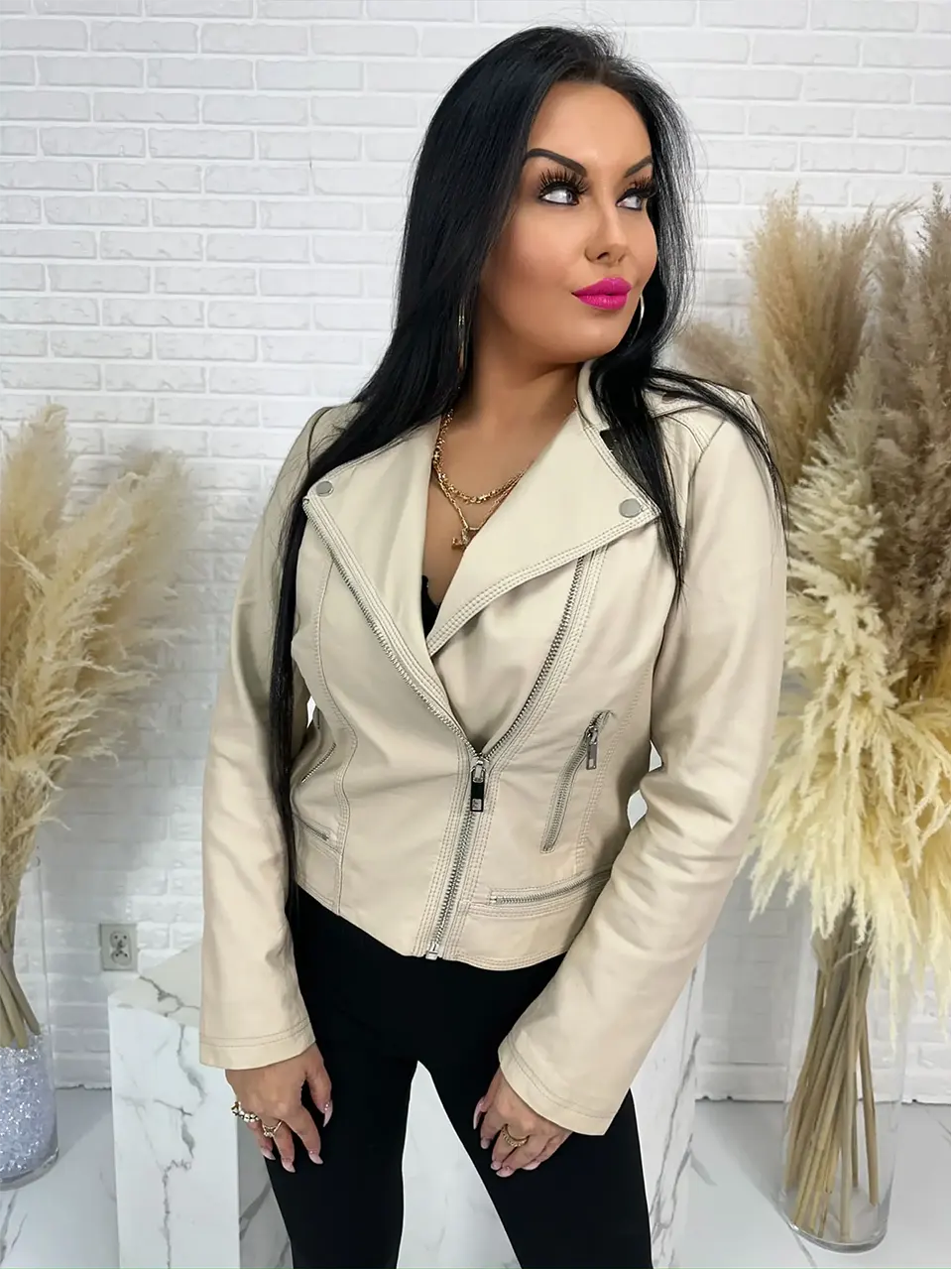 Ramoneska Lizzie beżowa