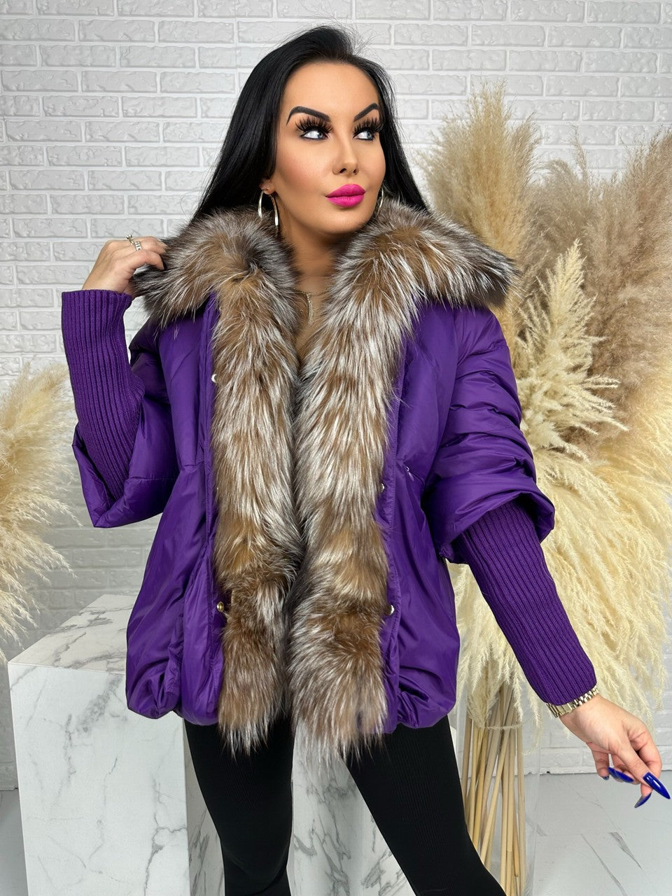 Kurtka MIRELLA fioletowa