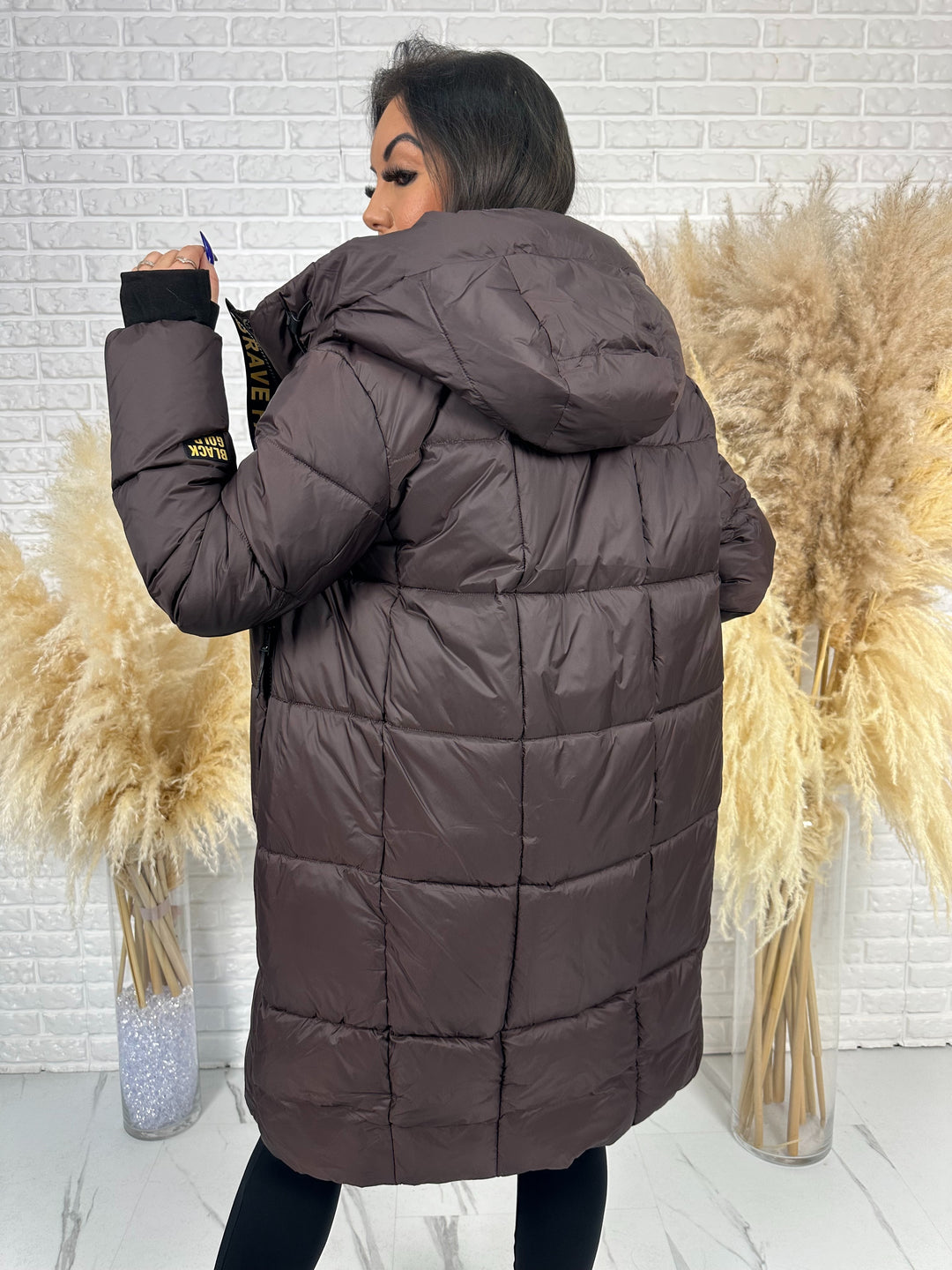 Kurtka MANTIA GOLD - długa, bardzo ciepła, zimowa z szelkami w środku