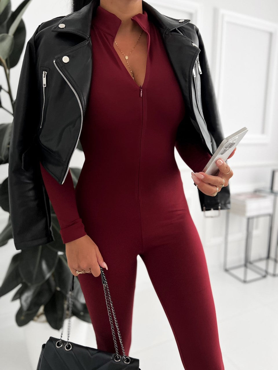 Kombinezon Tuksany bordowy