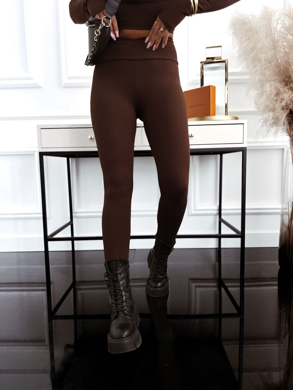 Legginsy ELYSIA brąz